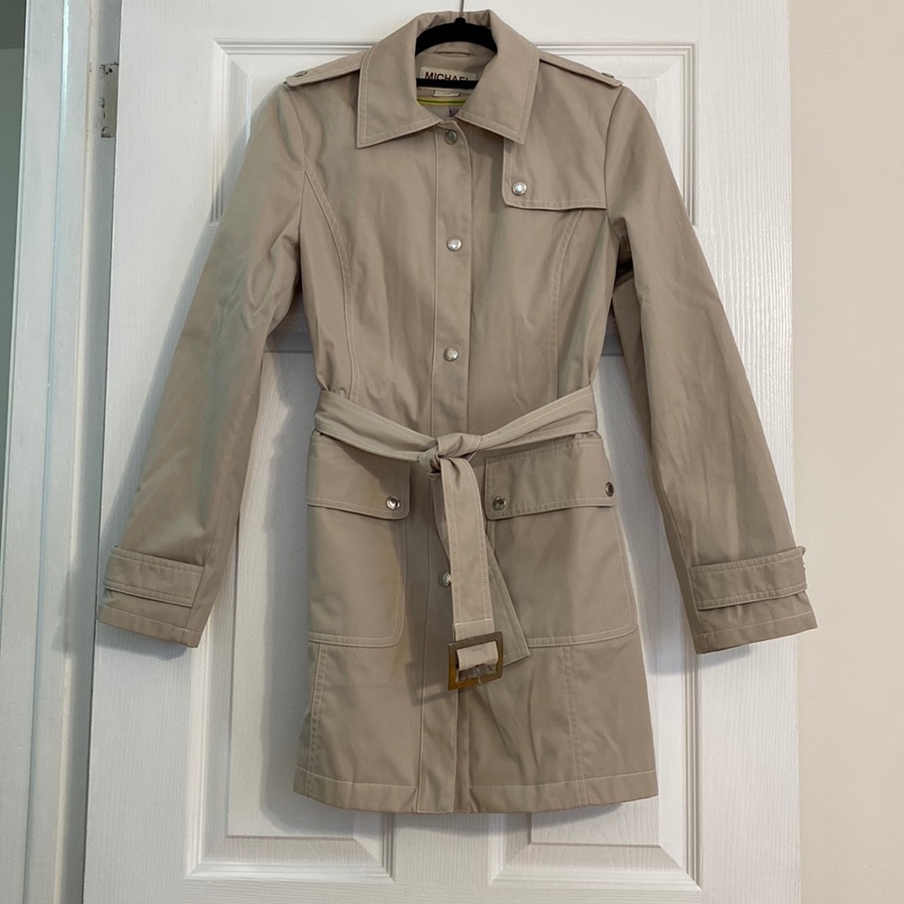 Michael by Michael Kors XS rain jacket in beige